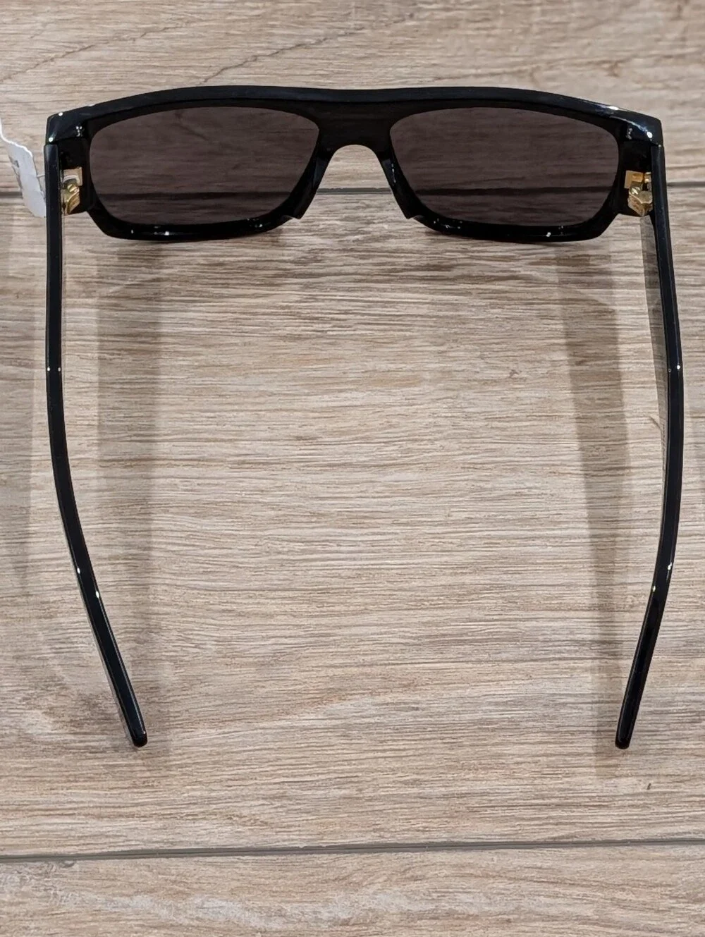 $570 Mens Authentic BOTTEGA VENETA 57mm Square Sunglasses Black/Gray